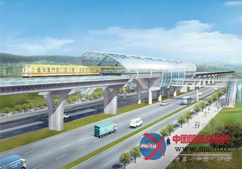 西安地铁3号线首建高架车站 地铁实现“空中跑”