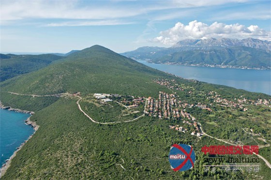 黑山共和国美丽的海湾度假村蓝图