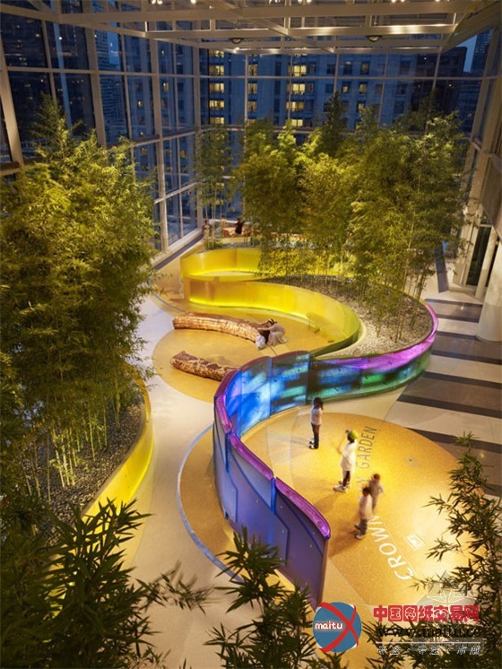 康复花园的典范:芝加哥儿童医院皇冠天空花园