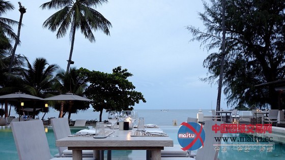 泰国苏梅岛莎拉度假村酒店 热带海滩乐趣的绝妙景色