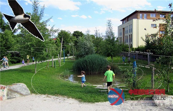 Atelier Dreiseitl设计的德国温南登Arkadie 小镇