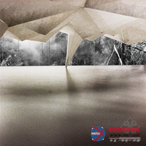 挪威Vøringsfossen高山与悬崖边的瀑布水景