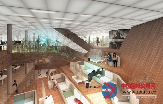 REX设计的美国概念性公司总部办公楼