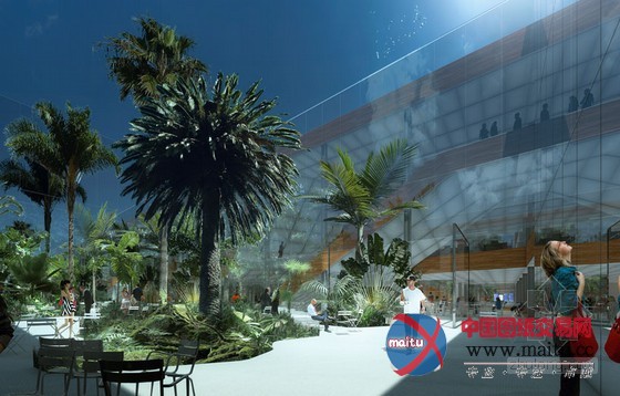 REX设计的美国概念性公司总部办公楼