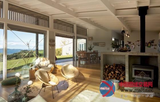 新西兰的海湾别墅设计 宁静的乡村气息
