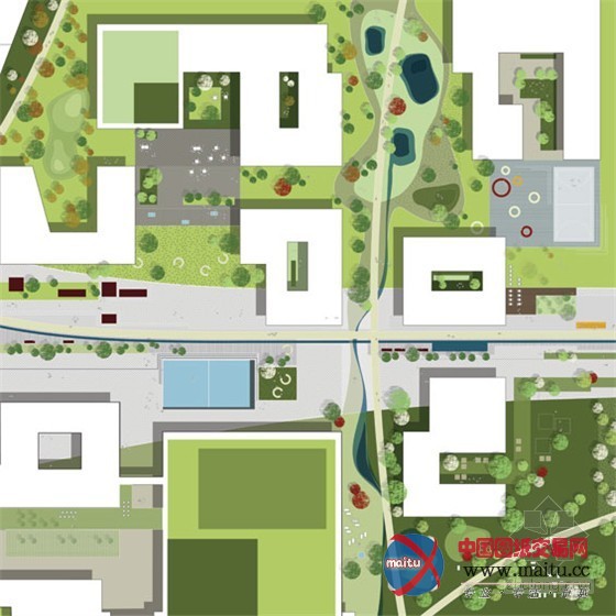 ACT设计的丹麦Glostrup的Ejby Campus商业区