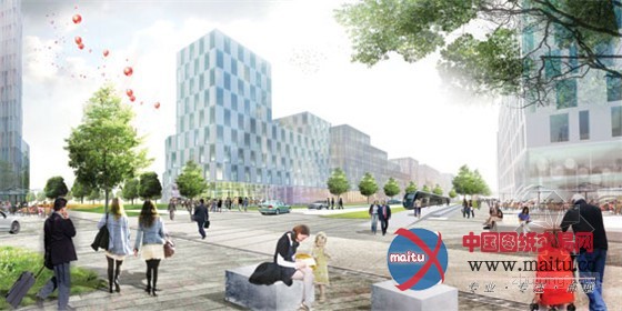 ACT设计的丹麦Glostrup的Ejby Campus商业区