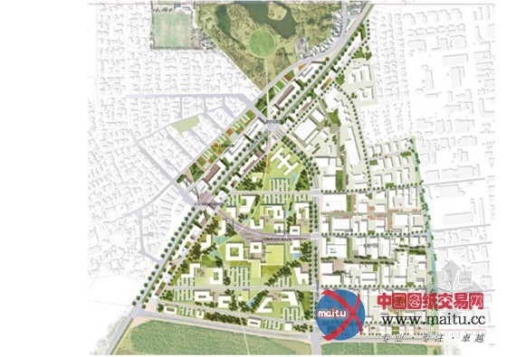 ACT设计的丹麦Glostrup的Ejby Campus商业区
