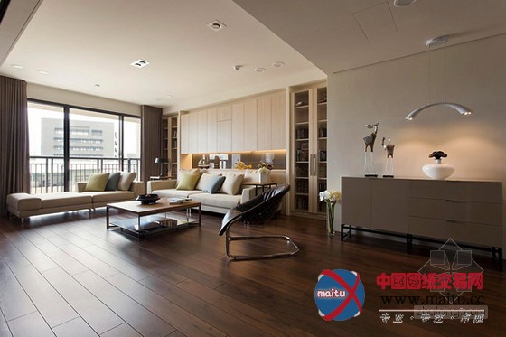 自然中性风公寓设计 简单却十分的惬意