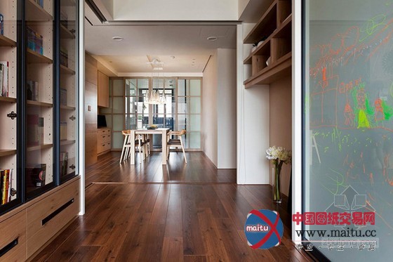 自然中性风公寓设计 简单却十分的惬意