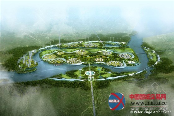 绿色康乐之城——Peter Ruge Architekten设计的中国海南博鳌乐骋可持续发展医疗城规划图