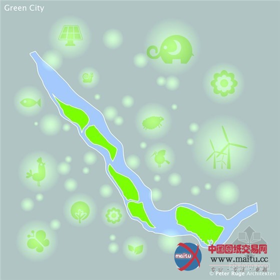 绿色康乐之城——Peter Ruge Architekten设计的中国海南博鳌乐骋可持续发展医疗城规划图
