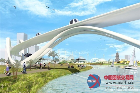 绿色康乐之城——Peter Ruge Architekten设计的中国海南博鳌乐骋可持续发展医疗城规划图