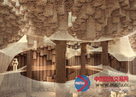 ZA设计的德国火星移民洞穴