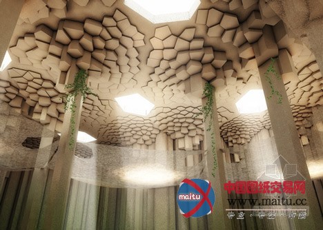 ZA设计的德国火星移民洞穴