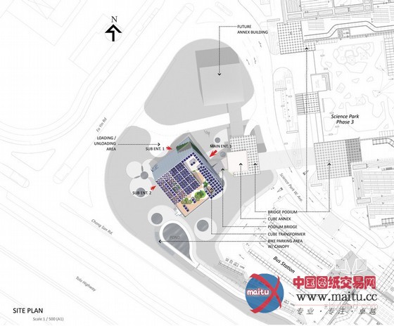 TheeAe LTD设计的香港立方体生物信息学院