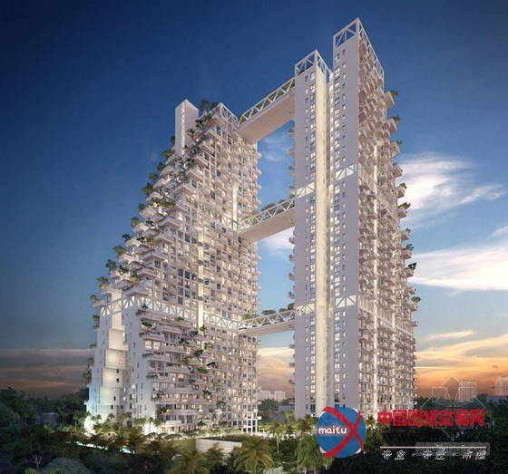 moshe-safdie设计的新加坡“天空”栖息地