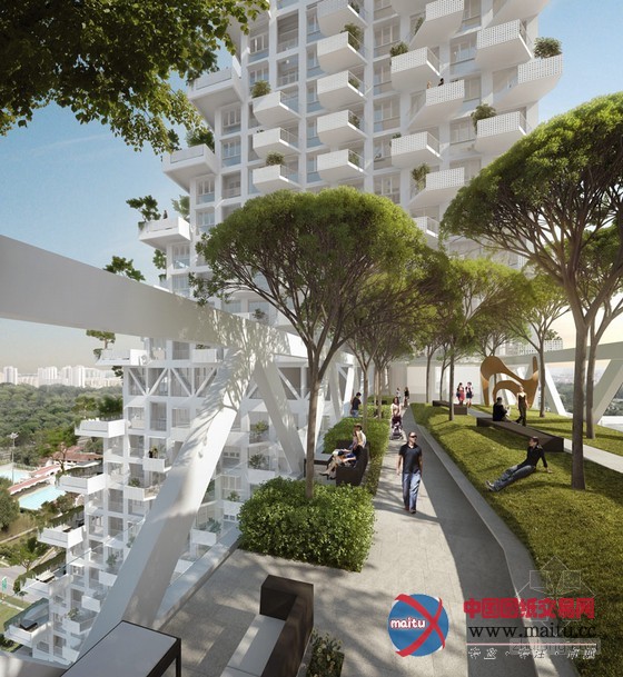 moshe-safdie设计的新加坡“天空”栖息地