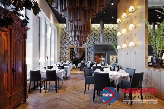 芬兰Fazer F8餐厅装修设计 绿植搭配小清新