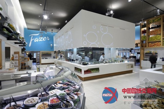 芬兰Fazer F8餐厅装修设计 绿植搭配小清新