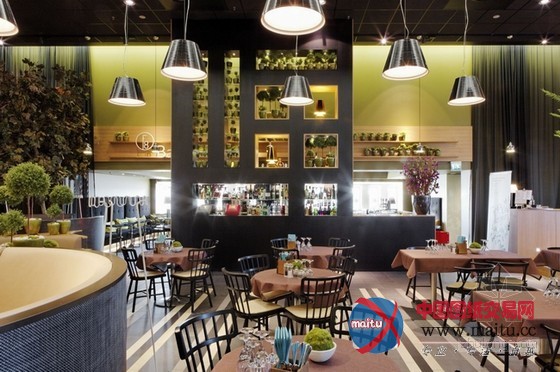 芬兰Fazer F8餐厅装修设计 绿植搭配小清新