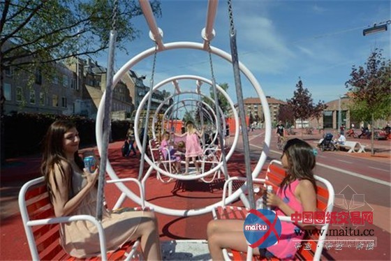 丹麦哥本哈根彩色艺术城市公园