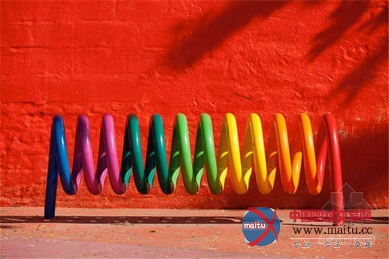 丹麦哥本哈根彩色艺术城市公园