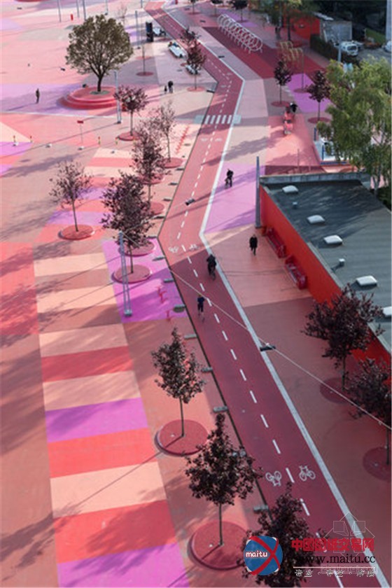 丹麦哥本哈根彩色艺术城市公园