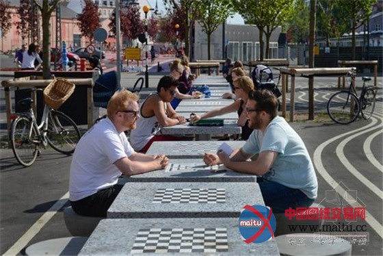 丹麦哥本哈根彩色艺术城市公园