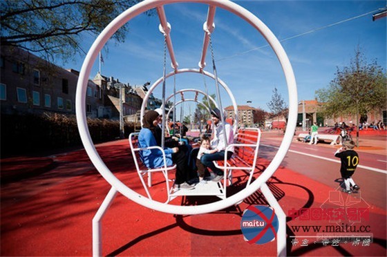 丹麦哥本哈根彩色艺术城市公园