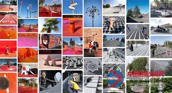 丹麦哥本哈根彩色艺术城市公园