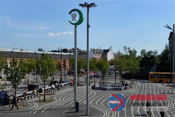 丹麦哥本哈根彩色艺术城市公园