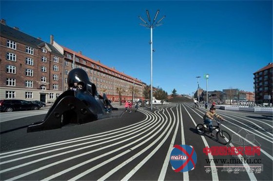 丹麦哥本哈根彩色艺术城市公园
