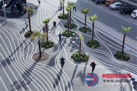 丹麦哥本哈根彩色艺术城市公园