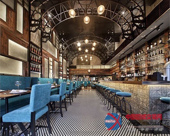 香港粗野质感的餐厅设计