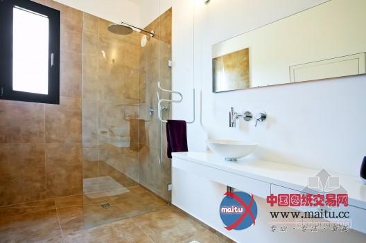 泳池贯穿郊外别墅 绿树鼠尾草就是邻居