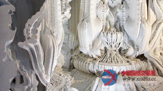 michael hansmeyer+benjamin dillenburger设计的瑞士3D打印雕塑