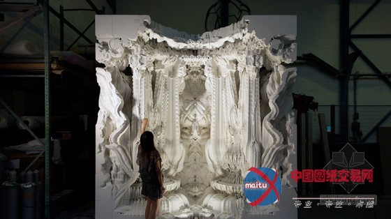 michael hansmeyer+benjamin dillenburger设计的瑞士3D打印雕塑