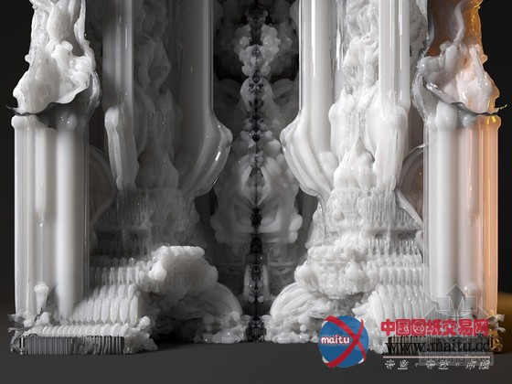 michael hansmeyer+benjamin dillenburger设计的瑞士3D打印雕塑