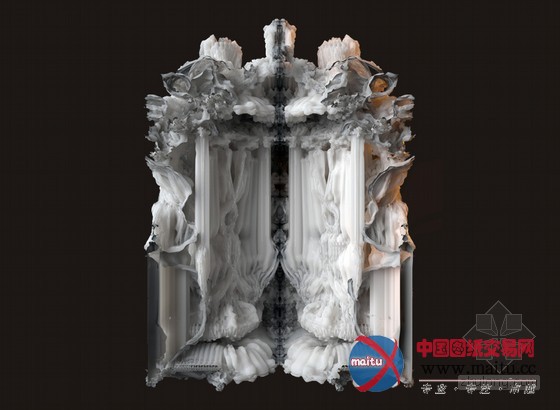 michael hansmeyer+benjamin dillenburger设计的瑞士3D打印雕塑