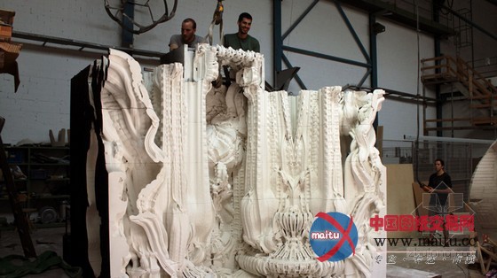 michael hansmeyer+benjamin dillenburger设计的瑞士3D打印雕塑