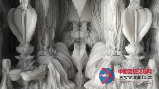 michael hansmeyer+benjamin dillenburger设计的瑞士3D打印雕塑