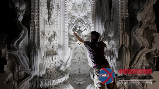 michael hansmeyer+benjamin dillenburger设计的瑞士3D打印雕塑