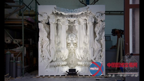 michael hansmeyer+benjamin dillenburger设计的瑞士3D打印雕塑