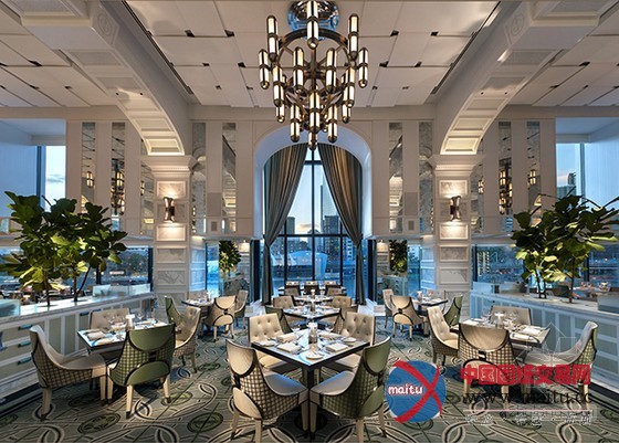 极少见的墨尔本的Crown Towers酒吧餐厅设计