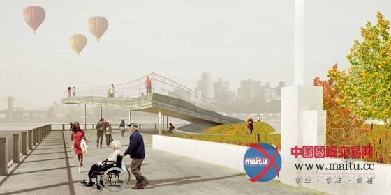 BIG设计的纽约布鲁克林大桥公园码头