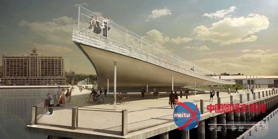 BIG设计的纽约布鲁克林大桥公园码头