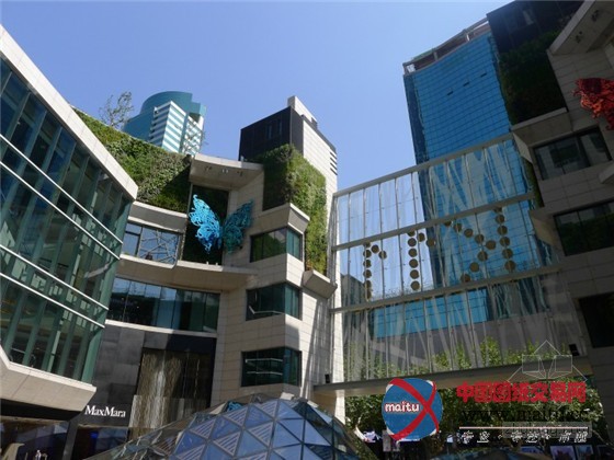 中国上海K11购物中心内的城市豆芽农场