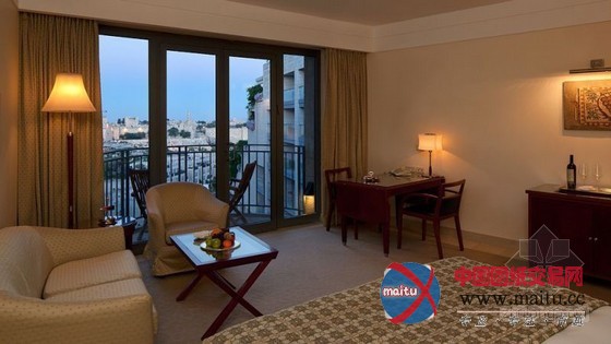 以色列耶路撒冷大卫城堡酒店设计 远眺古城风貌