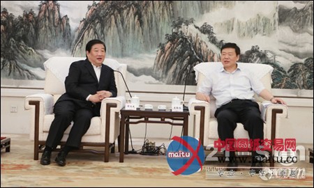 陕西省省长娄勤俭会见谭旭光董事长一行